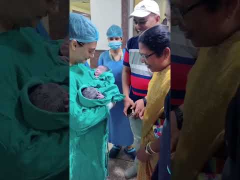 Twin babies Delivery |#twinbabies #twinbabiesdelivery #babies #love #youtubeshorts #drpoonammaggo