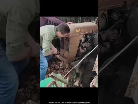 How old tractors were started without self start #shortvideo #shortsfeed