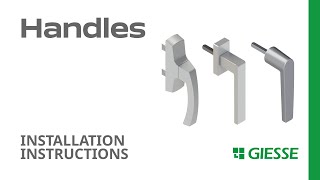  Window handle, Supra7 - Instructions | Giesse