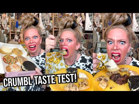 Rating BEST & WORST Crumbl Cookies! (Trying Crumbl For The First Time!)