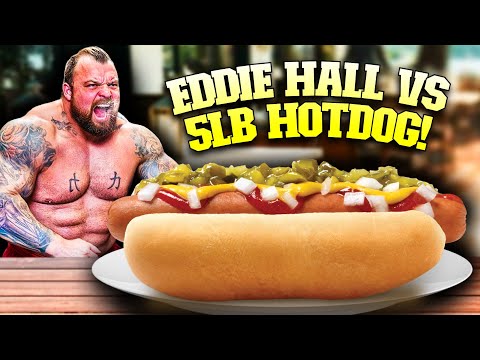 Eddie Hall Tries 5lb Hot Dog Challenge