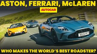 Soft-top supercars tested: Aston Martin Vantage vs Ferrari Roma vs McLaren Artura