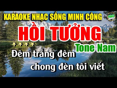 Karaoke Nhạc Trữ Tình Tone Nam Dễ Hát | Nhạc Vàng BOLERO Tuyển Chọn – HỒI TƯỞNG