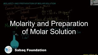 Molarity and Preparation of Molar Solution