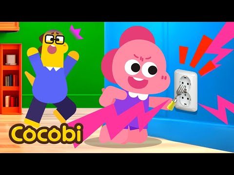 Cuidado! ¡Es Peligroso Tocar la Electricidad😱⚡ |  Canciones Infantiles | Kids Songs | Cocobi