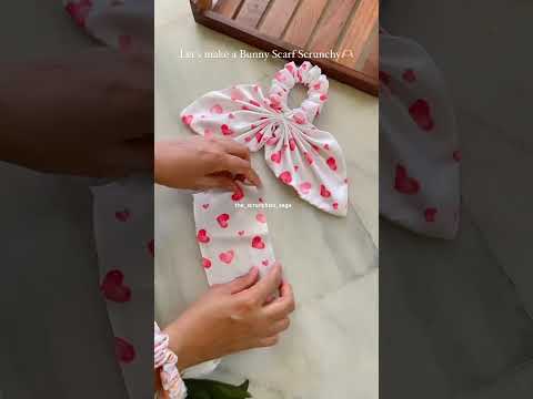 Bunny Scarf Scrunchies/  WhatsApp on ‪8328044858‬/  cash on delivery not available / #scrunchies