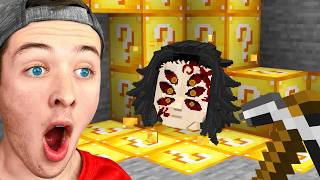 I added DEMON Lucky Blocks in Minecraft