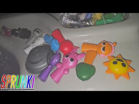 Playing with Sprunki Toys in the Hot Tub! #sprunki