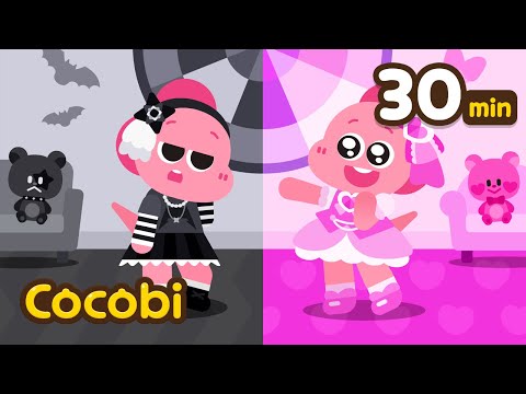 🖤Black Or Pink💗Take your Pick! Color Challenge Song Compilation | Cocobi