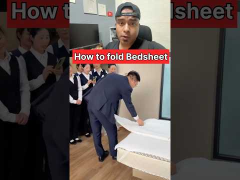 Bedsheet Folding Trick 5 Star Hotel