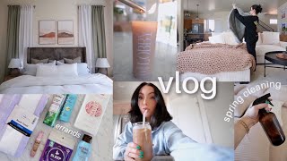 spring cleaning, bedroom updates, errands, is shark steam mop worth it? ✨ vlog