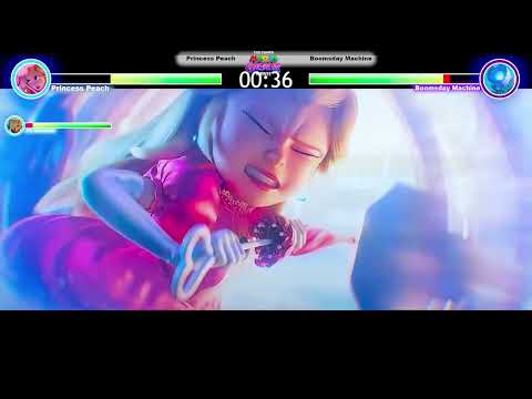 Pr. Peach & Rosalina Vs Boomsday Machine Final Battle with healthbars