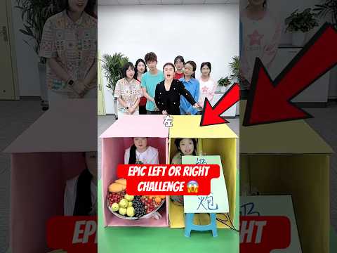 Epic Left or Right Challenge😱 mini wood toy-woodworking art skill/wood hand #shorts