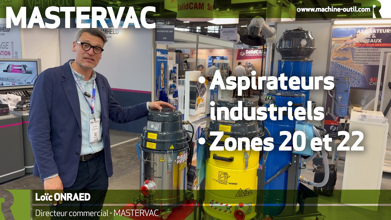 Aspirateurs industriels pour poussières avec certification ATEX zone 22 et 20