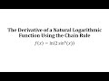 Understanding Derivatives and the Chain Rule