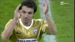 Alessandro Del Piero Standing ovation Bernabeu Real - Juve 0-2  08/09