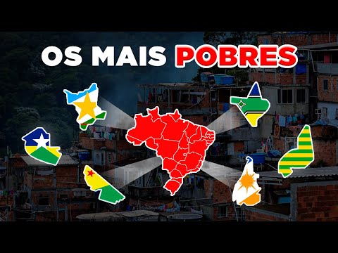 Os Estados Mais Pobres do Brasil (Por PIB) #shorts
