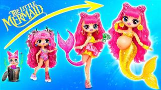 Mermaid Girl Growing Up: from Broke to Rich! LOL OMG DIYs