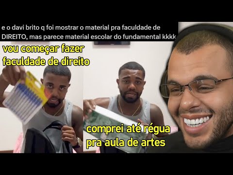 DAVI BRITO INICIA FACULDADE E MOSTRA SEUS MATERIAIS ESCOLARES INFANTIS