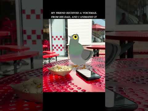 My friend received a voicemail from his Dad, and I animated it.