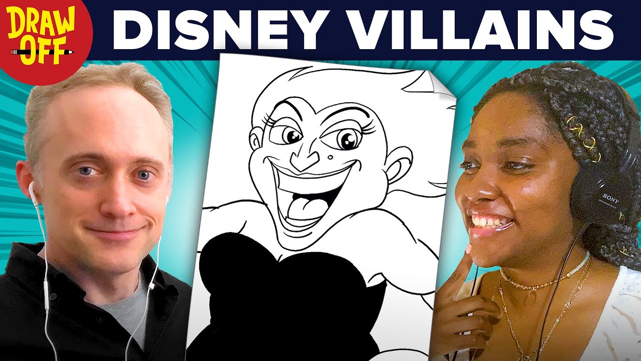 Animator Vs. Cartoonist Draw Disney Villains From Memory Draw-Off