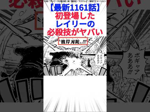 【最新1161話】初登場したレイリーの必殺技がヤバい