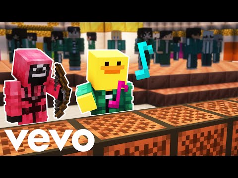 Mingle "Round and Round" Squid Game song with Minecraft Sounds!