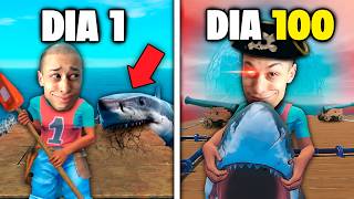 Sobrevivi 100 DIAS no Raft e ZEREI o Jogo (Final Épico)