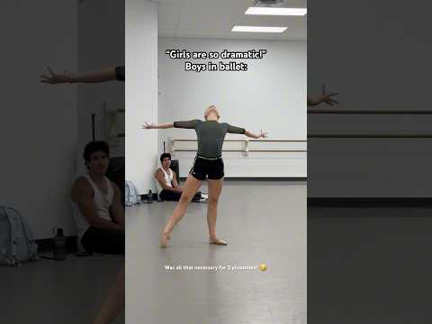 MALE PREP IS SO EXTRA 🤣 #ballet #shorts