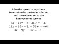 Matrix Solutions and Variables Analysis
