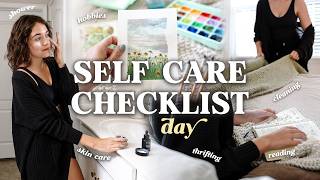 Spend a SELF CARE DAY With Me (As A Mom) 🕯️🌼 | Cozy Hobbies, Thrifting & Date Night