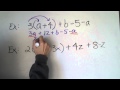 Combining Like Terms and the Distributive Property