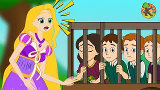 KONDOSAN | 🤔 😱 قصص عربية | قصص | ماذا ستفعل رابونزل مع الأطفال في القفص؟