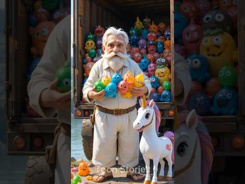 Magical Unicorn Ne Dadaji ko Jelly Toys Dilaye #shorts #shortvideo #short #ai #animation #cartoon