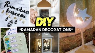 DIY Ramadan decorations || DIY namaz tracker | DIY lantern for Ramadan | DIY moon with card board