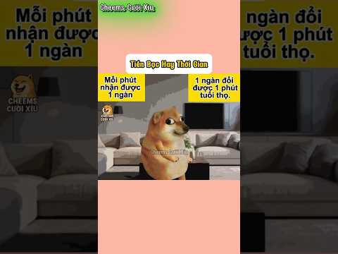 Tiền Bạc Hay Thời Gian | Cheems Cười Xỉu #cheems