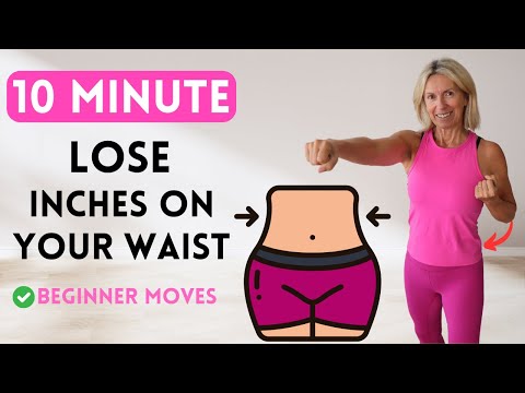 Ladies Over 40 Get A Slimmer Waist with This 10 Minute Workout | Beginner Low Impact Moves