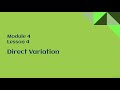 Exploring Direct Variation and Its Applications