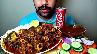 SPICY MUTTON CURRY RICE WITH SALAD EATING SHOW@Hungry Piran