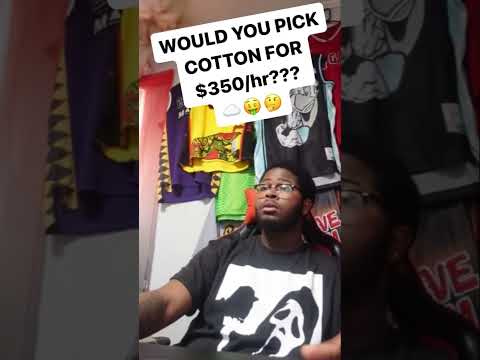 WOULD YOU PICK COTTON FOR $350/hr?????? #shorts #trending #skits #comedy #viral #memes #relatable