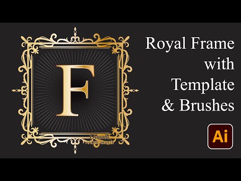 Design a VIP Royal Frame with a Template and brushes in Adobe Illustrator