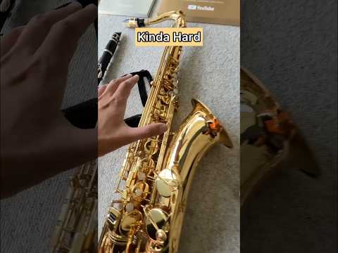 Super Easy vs Super Hard Band Instruments #aylex #band #saxophone #trombone #clarinet #flute