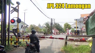 Palang pintu sepur baru Banjarmendalan Lamongan
