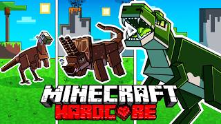 I Survived 1000 DAYS as a DINOSAUR in HARDCORE Minecraft! - Shapeshifter Quests Compilation