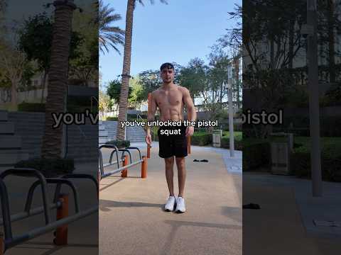 How to unlock the pistol squat. Free calisthenics guide in bio📈 #ifyoucan #viralvideo #usa