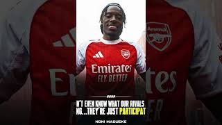 🏆😳 Noni Madueke MOCKS Arsenal Rivals During Title Parade!  #arsenal #football#premierleague #viral