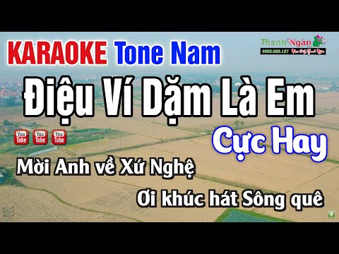 Điệu Ví Dặm Là Em Karaoke 2025 Tone Nam – Nhạc Sống Thanh Ngân