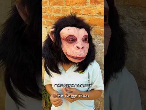 गोरिल्ला मुखुटा से डरा दिया 😂 ~ mini wood toy-wood working art skill wood / hand crafts / #shorts