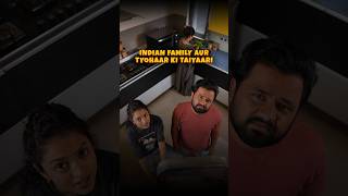 Indian Family Aur Tyohaar ki Taiyaari #ShortsBreak #Comedy