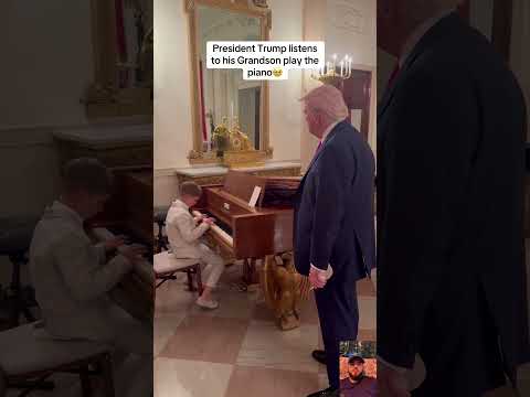 President Trump listens to his Grandson play the piano 🥰